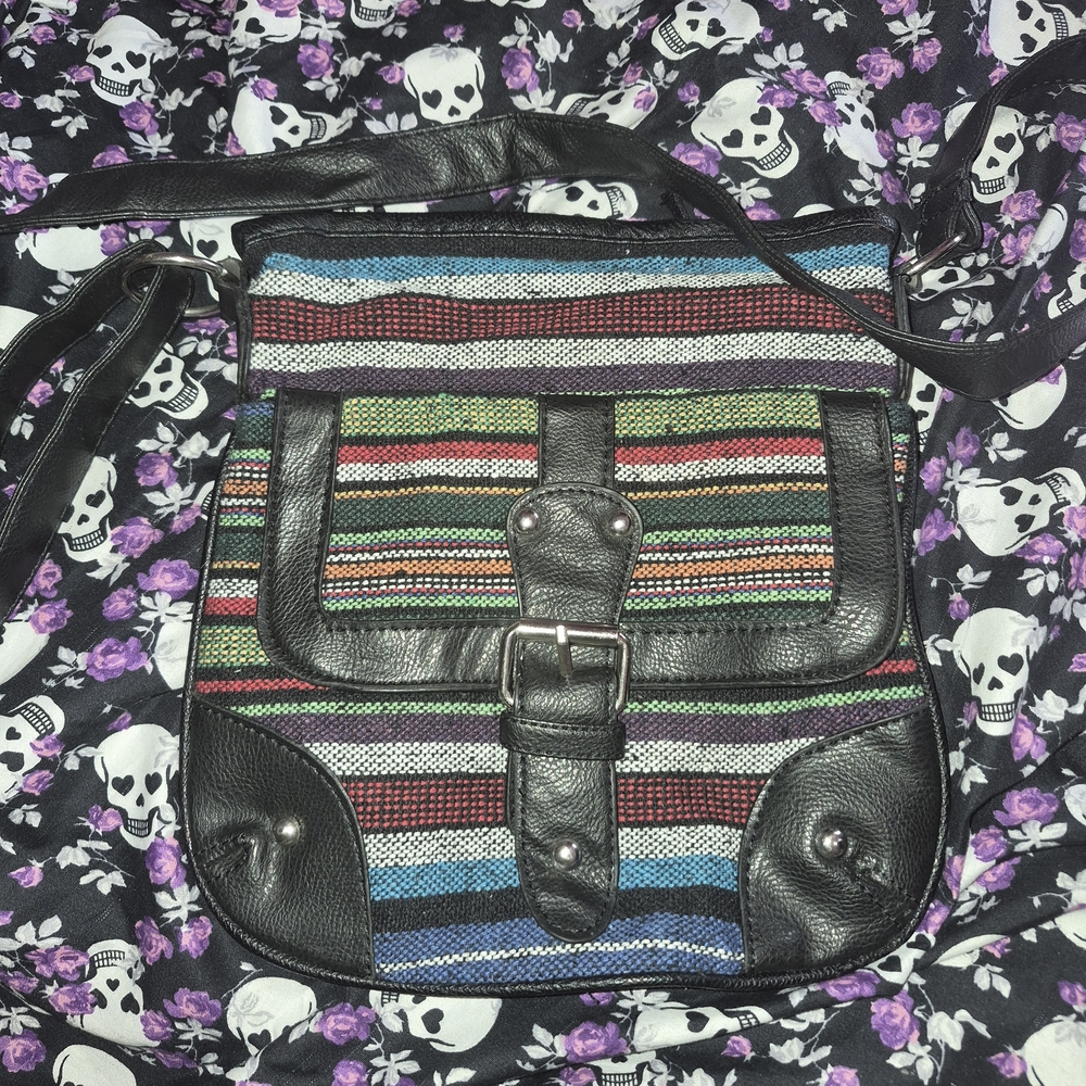 Free Choice By Elias Multicolor Striped Women's Bag